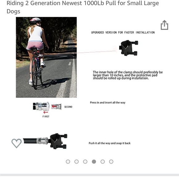 petbetf
Dog Bike Leash,Hands Free Bike Leash,Attachment Bicycle Riding - Picture 4 of 6